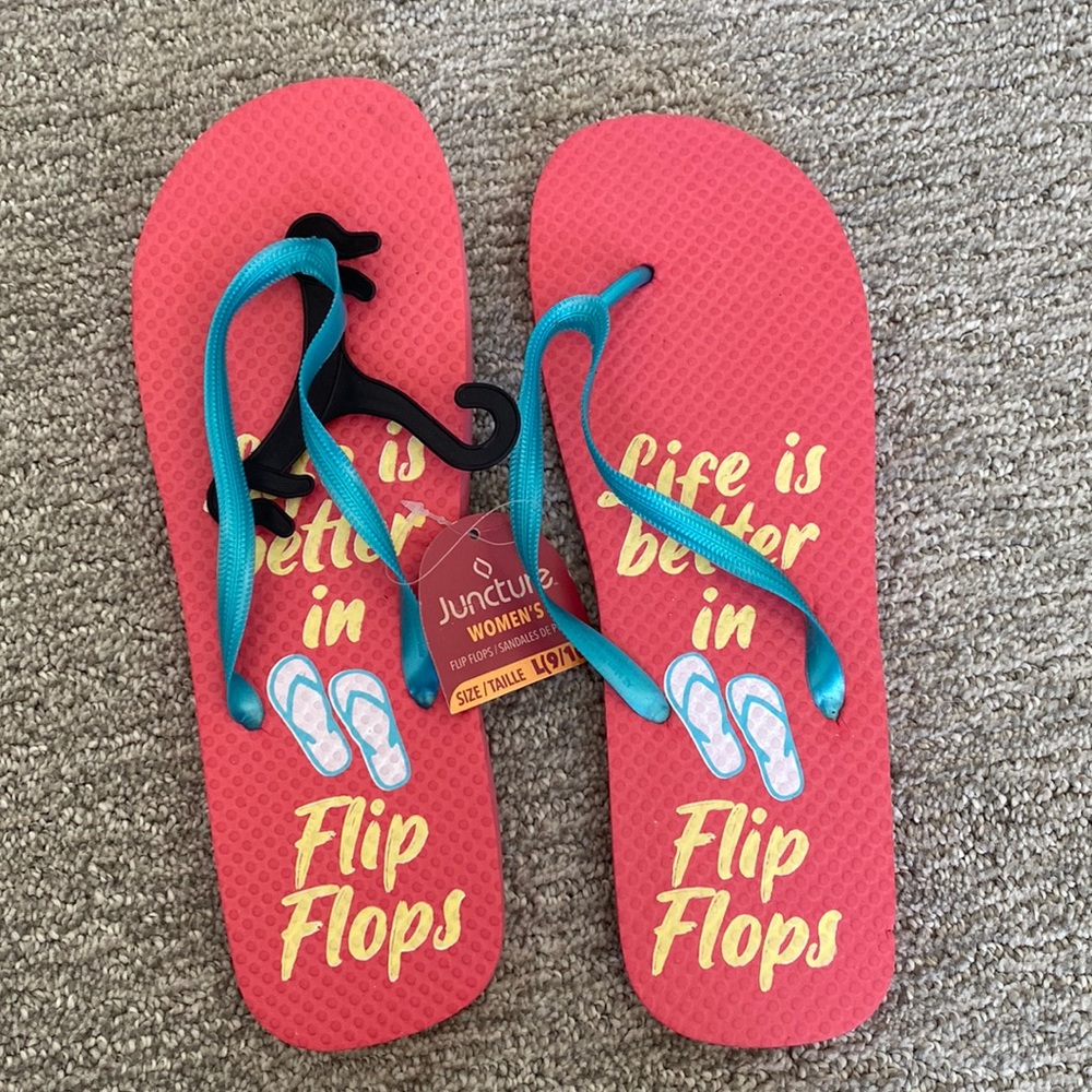 Brand new flip flops